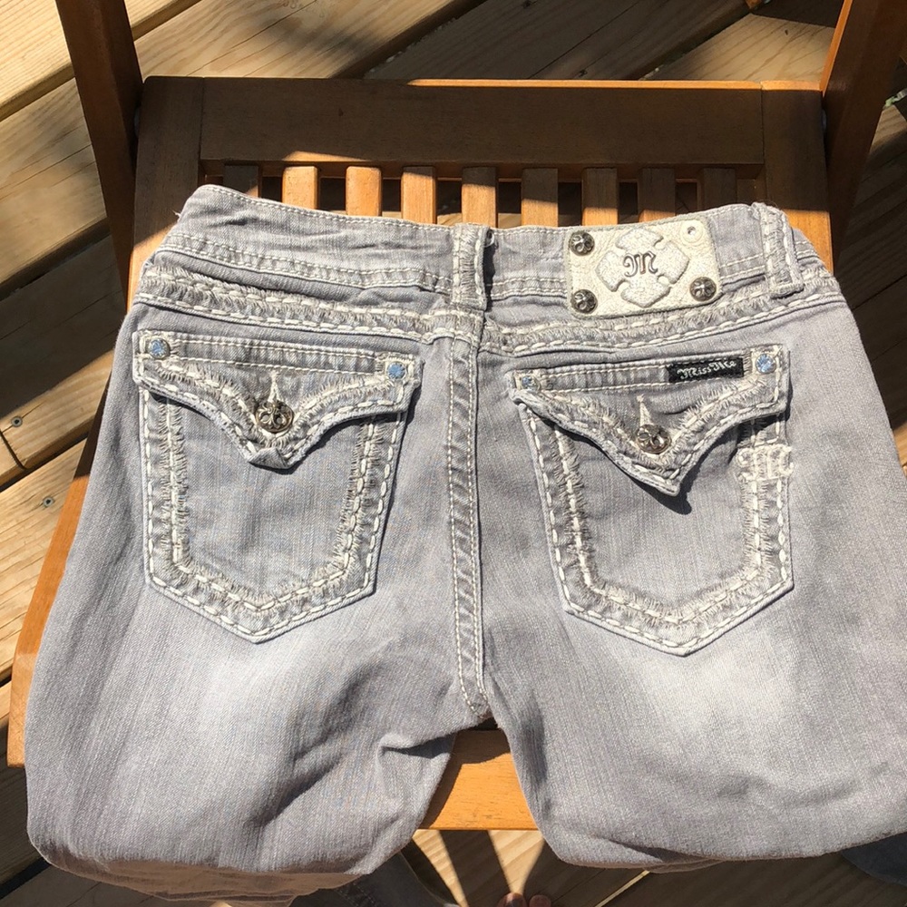 Miss Me Grey Skinny jeans